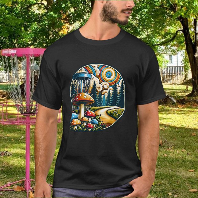 Retro Disk Golf Psychedelic Ai Art T Shirt (Skapare uppladdad)