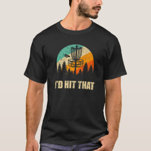 Retro Disk Golf Sport , Sunset Vintage Frisbee Gol T Shirt