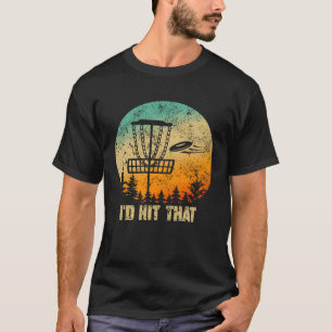 Retro Disk Golf Sport Sunset Vintage Frisbee Golf T Shirt