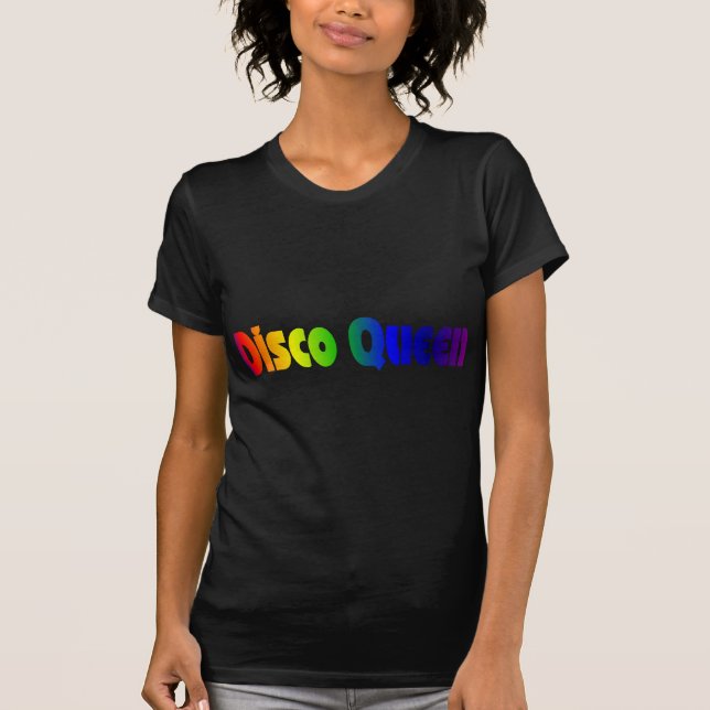 Retro diskodrottning tee shirt (Framsida)
