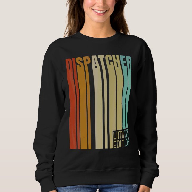 Retro Dispatcher   Jobbtitel Yrke T Shirt (Framsida)