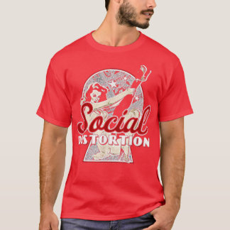 Retro Distortion Distress Sten Bands Music Legen T Shirt