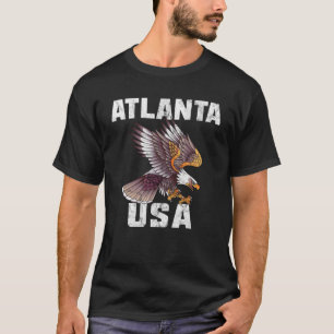 Retro Distress Atlanta Georgia USA Örn T Shirt