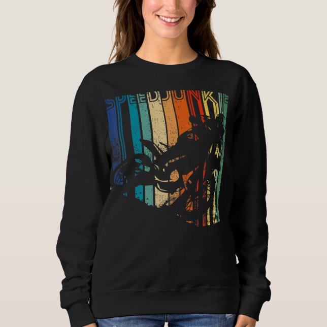 Retro Distress Braap Motor Kor Speed Junkie T Shirt (Framsida)