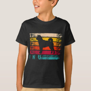 Retro Distress Shiba Inu Silhouette Hund älskare G T Shirt