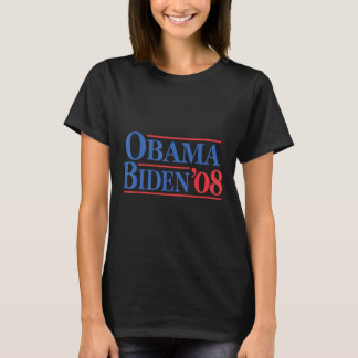 Retro Distress Vintage Obama Biden 08 Kampanj T Shirt