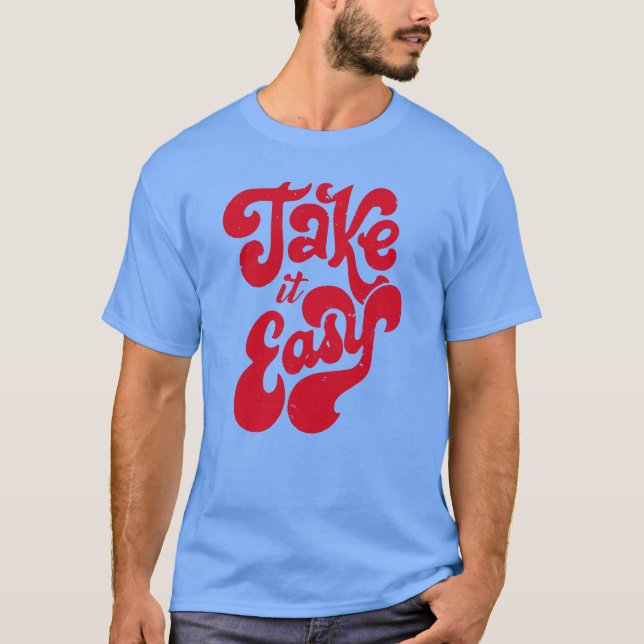 Retro Distressed 70-talspresent T Shirt (Framsida)