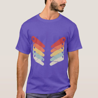 Retro Distressed Flipper för Flipperexar familj T Shirt