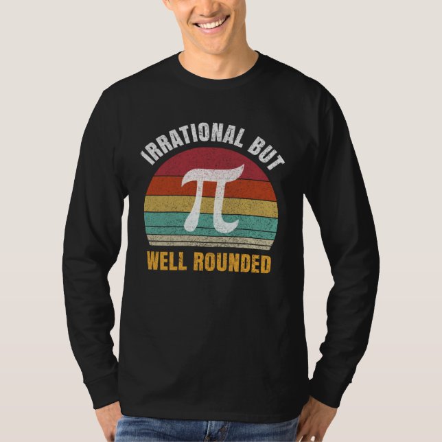 Retro distressed Happy Pi Day Math Geek for 3 14 D T Shirt (Framsida)