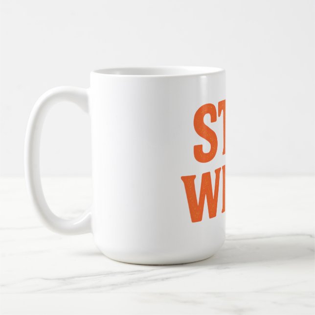 Retro Distressed Stanna Konstig Kaffemugg (Vänster)