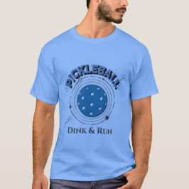 Retro ditt meddelande Dink & Springa Pickleball T Shirt