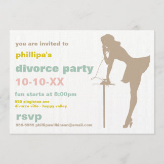 Retro Divorce Party-inbjudningar Inbjudningar