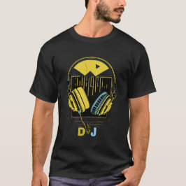 Retro DJ-hörlurar DJ T-shirt