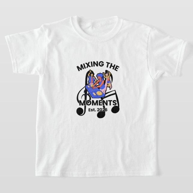 Retro DJ Musik Mix T-Shirt (Laydown)