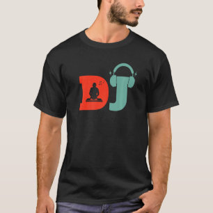 Retro Dj-växel Ställ in vändbar Vintage vinyldisk T Shirt