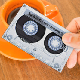 Retro DJ-visitenkortsmall Visitkort
