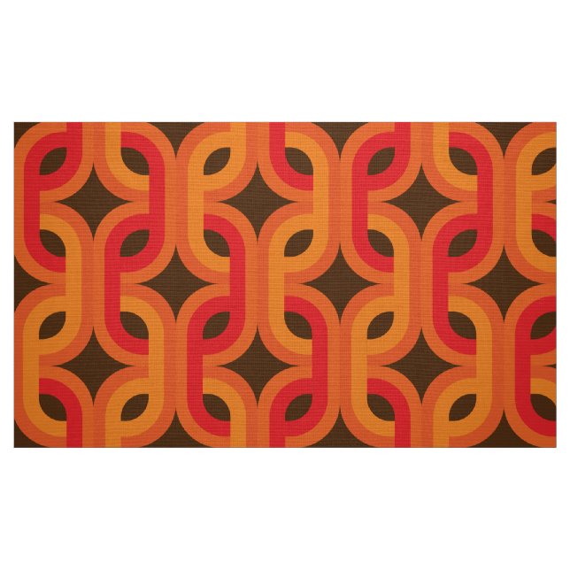 retro djärvt SEAMLESS tygmönster Tyg (Fat Quarter)