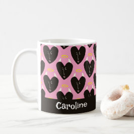Retro Djävulen Hearts Kitschy Kitchen-eget namn Kaffemugg