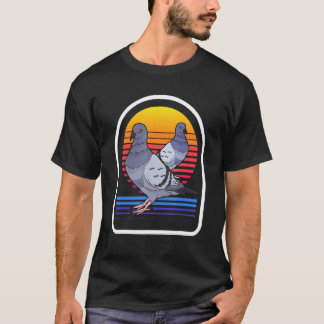 Retro Djur Fågel Duv Dufavel Duv T Shirt