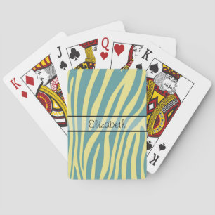 Retro djur zebra tryck 4 kortlek