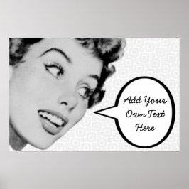 Retro Do Berätta Poster