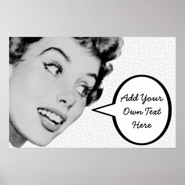 Retro Do Berätta Poster (Framsidan)