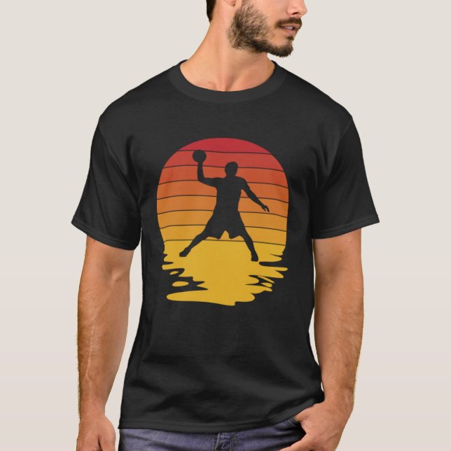 Retro Dodgeball Dodgeball Players T Shirt (Framsida)