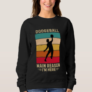 Retro Dodgeball huvudorsak att jag är här Dodgebal T Shirt