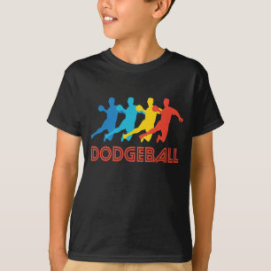 Retro Dodgeball popkonst T-shirt