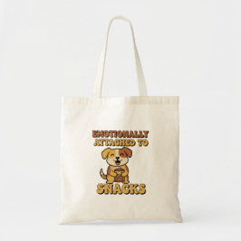 Retro Dog Snack Devotion Canvas Tote Bag Tygkasse