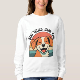 Retro Dog Stay Kind Women’s Sweatshirt T Shirt