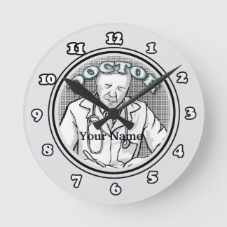 Retro doktor rund klocka