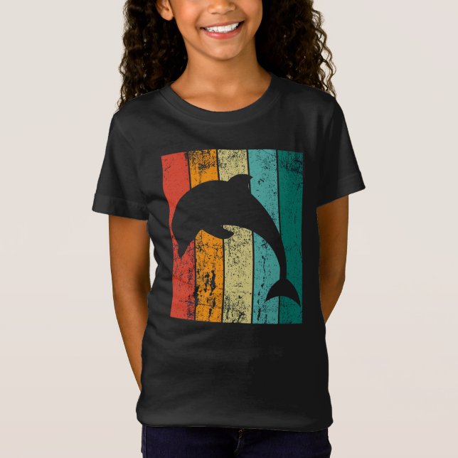 Retro Dolphin T Shirt (Framsida)
