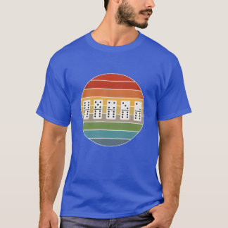 Retro dominospel present för speltid t shirt