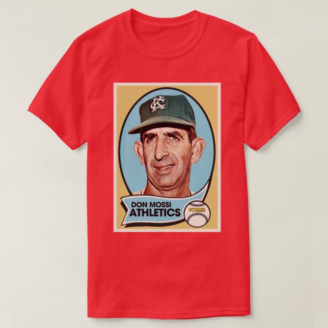 Retro Don Mossi Baseball d T Shirt (Design framsida)