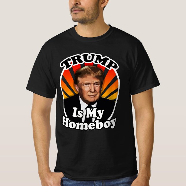 Retro Donald Trump är min hempojke T Shirt (Framsida)