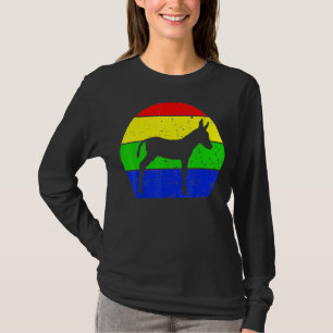 Retro Donkey Vintage Donkey Spirit Animal 80s 90-t T Shirt