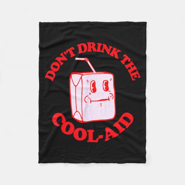 Retro Don't Drink The Cool-aid  Fleecefilt (Framsidan)