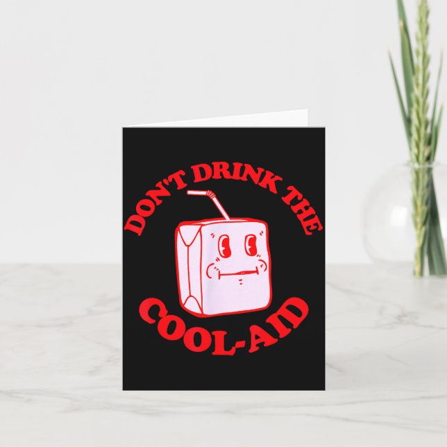 Retro Don't Drink The Cool-aid  Kort (Framsida)