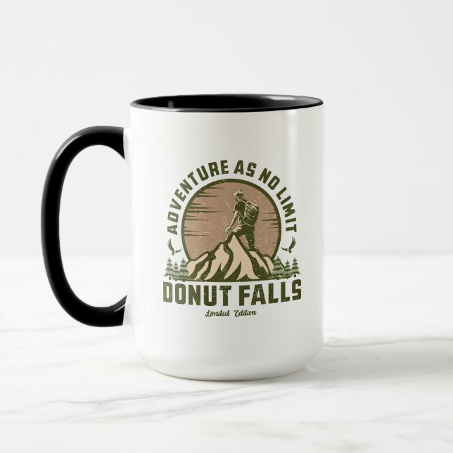 Retro Donut Falls Hike Sunset Mugg (Vänster)