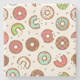 Retro Donut Mönster Cute Colorful Stil Stenunderlägg