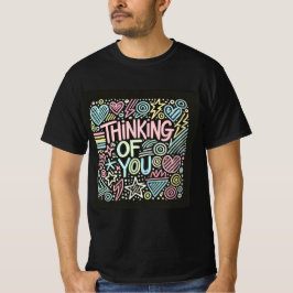 Retro Doodle tänker på dig Manar Tshirt T Shirt