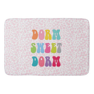 Retro "Dorm Sweet Dorm" Cheetah Skriv ut Badrumsmatta