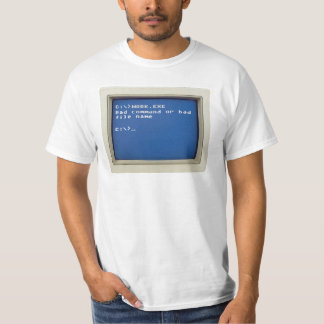 Retro DOS-fel: C:\>ARBETE.EXE - Felaktigt kommando T Shirt