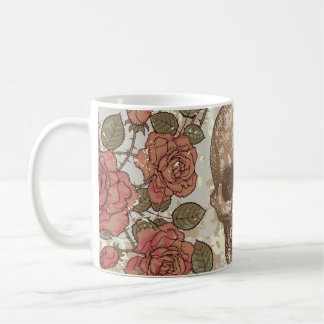 Retro Döskallars och Ro Ornament Kaffemugg