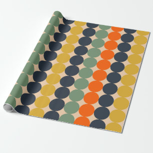 Retro Dot Rand Vintage Mönster Mute Färg Presentpapper