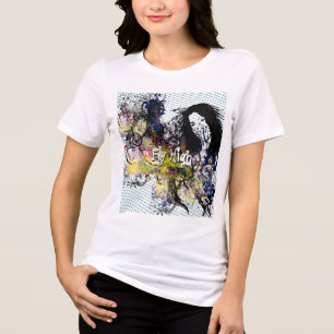 Retro Dots Abstrakt Fly High T-shirt I Triblend-tyg