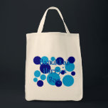 Retro Dots Hanukkah Bag Tygkasse<br><div class="desc">Retro bubble dot "Hanukkah Harry's Bag"</div>
