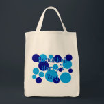 Retro Dots Hanukkah Bag Tygkasse<br><div class="desc">Retro bubble dot "Hanukkah Harry's Bag"</div>