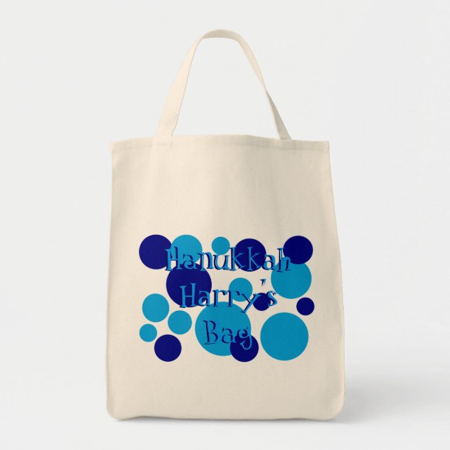 Retro Dots Hanukkah Bag Tygkasse (Framsidan)